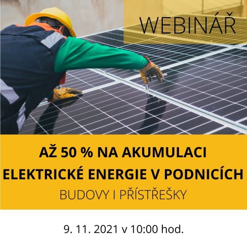 Webinář: Nové dotace na fotovoltaiku v podnicích – nově i v Praze