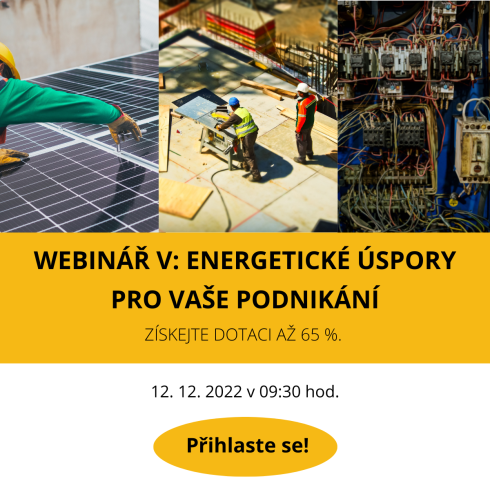 Webinář V: Energetické úspory pro vaše podnikání